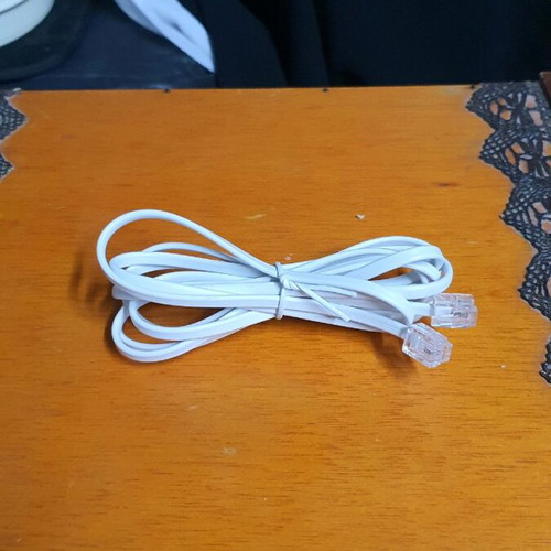 DSL cable 2 meters new, white