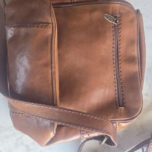 Roberta Di Camerino leather shoulder bag, brown