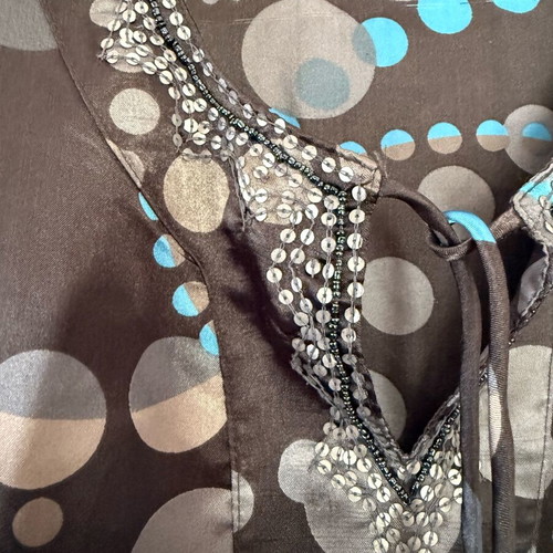 Tunic blouse like new, gray and blue, size S