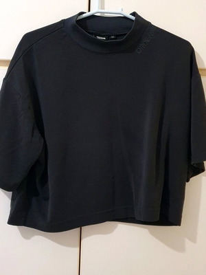 Dr. Denim black crop blouse like new