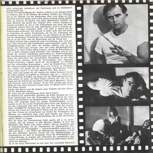 Book photographic edition of the film 'Last Tango in Paris' used
