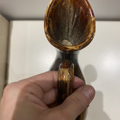 Decorative ceramic vase used, height 37cm