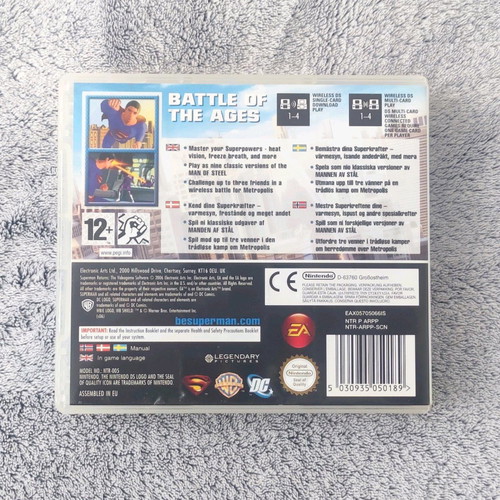 Superman Returns Nintendo DS used with manual