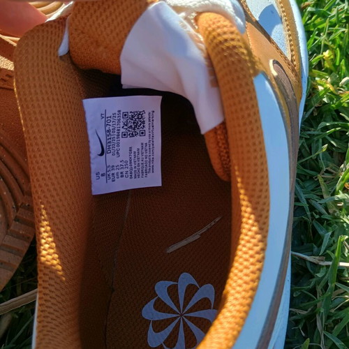 Nike Court Vision Low sneakers new, white and orange, size 39