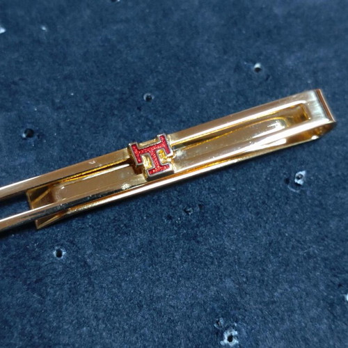 Tie clip gold plated new with royal arch and masonic enamel detail