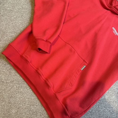 Represent red hoodie like new, size L