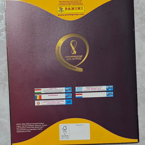 Panini Qatar 2022 sticker album, complete