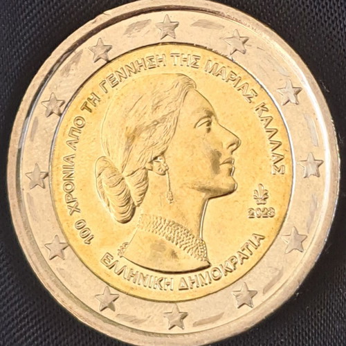 Maria Callas 2€ 2023 commemorative coin like new