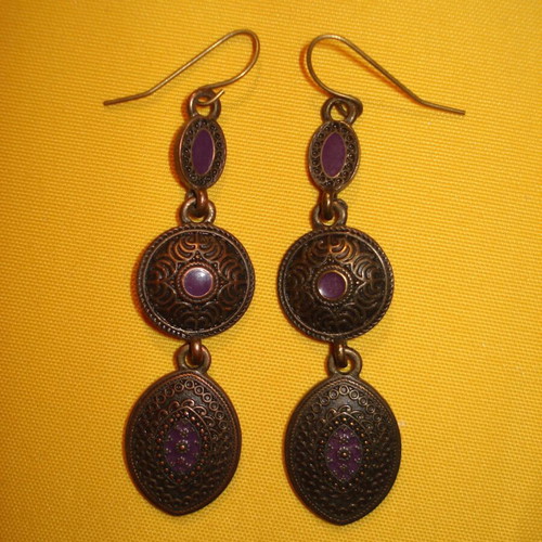 Vintage unique dangling earrings like new