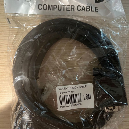 VGA extension screen cable 1.8m new