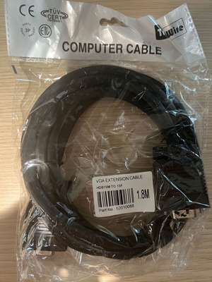 VGA extension screen cable 1.8m new
