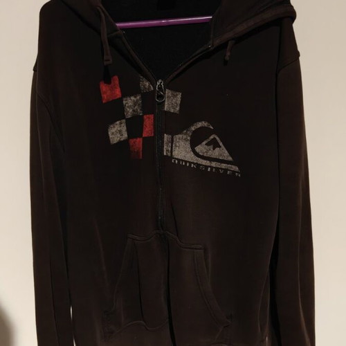 Billabong sweatshirt jacket used, men's, black and gray, XXL