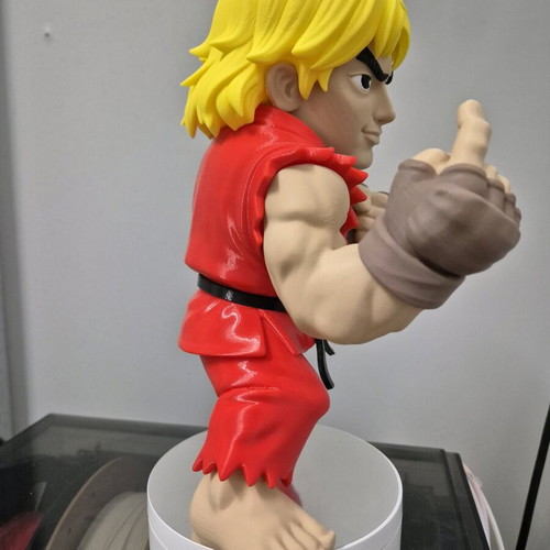 Ken figure from Street Fighter 3D print like new