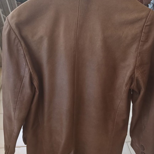 Naf Naf women's leather jacket medium, like new, brown