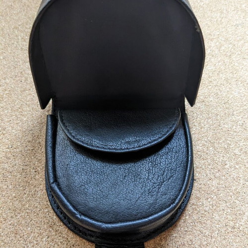 Leather wallet for coins new, black