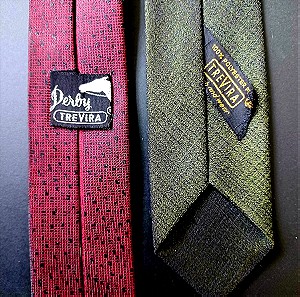 Δυο Trevira vintage 60's γραβάτες.