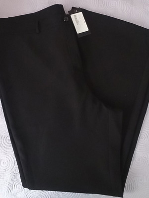Παντελόνι καμπάνα COSSINELLE καινούργιο, plus size, μαύρο, μέγεθος 60