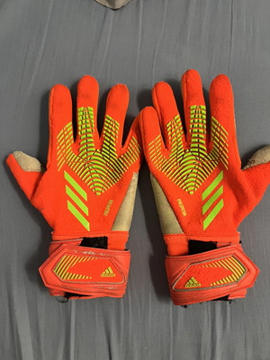 Adidas Predator γάντια τερματοφύλακα μεταχειρισμένα, φωτεινό πορτοκαλί