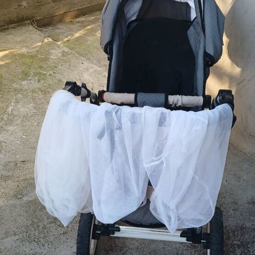 Baby stroller with two baskets, like new, winter and summer