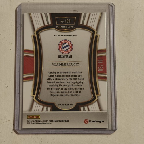 Vladimir Lucic basketball card new condition