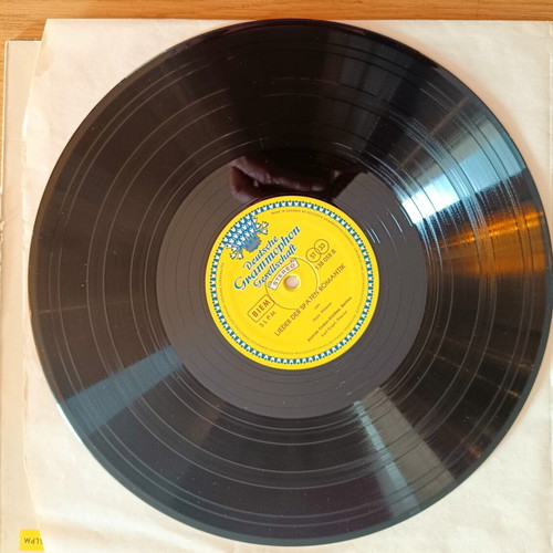 Dietrich Fischer-Dieskau Lieder der Spaten Romantik vinyl used, classical