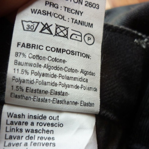 Freesoul women's waxed shiny jeans like new, black, size S