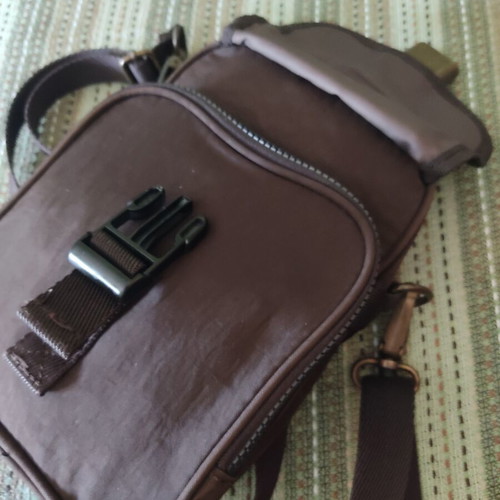 Camel Active brown crossbody bag with adjustable strap