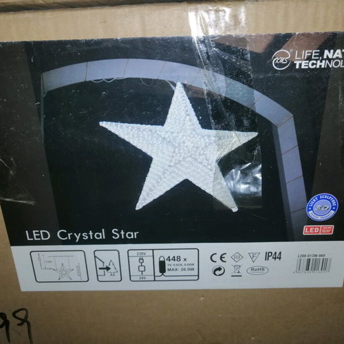 LED star like new with 448 lights, 24 volts, 60 points
