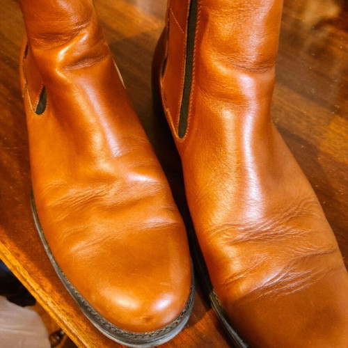 Damiani boots used, tan, size 43