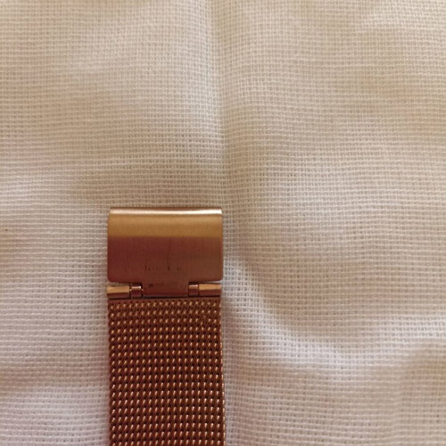 Skmei women's watch used, pink gold, metal bracelet
