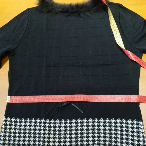 Women's merino wool sweater 3/4 sleeve like new, black size L