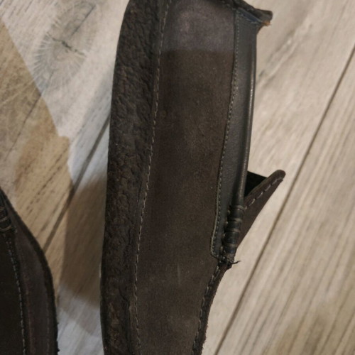 Clarks Wallabees women's leather (suede) moccasins like new, gray