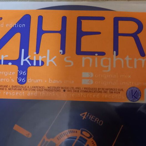 4 Hero Mr. Kirk's Nightmare vinyl used, electronic