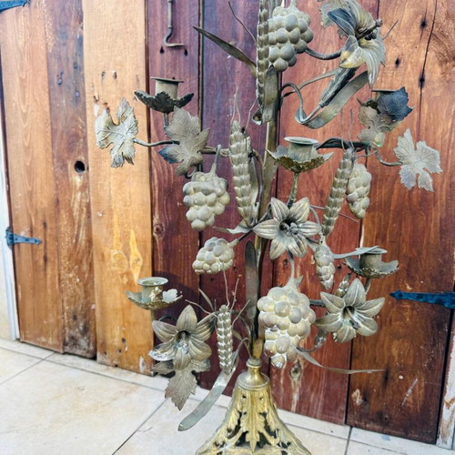 Antique candlestick used