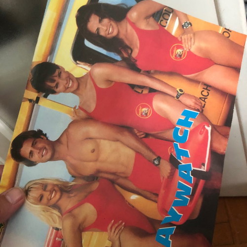 Baywatch vintage 90s posters used, pack of 3, Katerina magazine