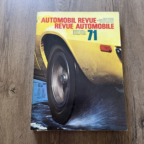 Revue Automobile 1971 book like new, French