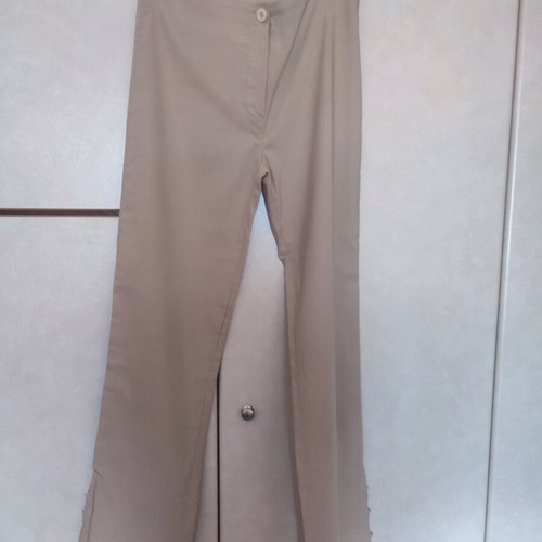 Women's pant and jacket set size M like new beige unused