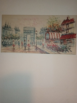 Paintings used, set of 2, 60x30 cm without frame