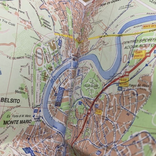 Rome travel map like new