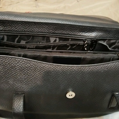 Leather vintage shoulder bag Salvatore Ferragamo used, black