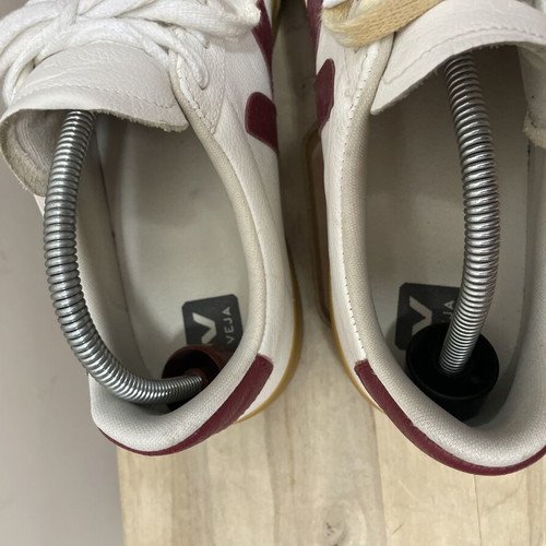 Veja sneakers size 44 like new, white and burgundy