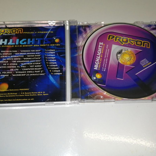 Highlights CD compiled by Miracle, electronic music, like new