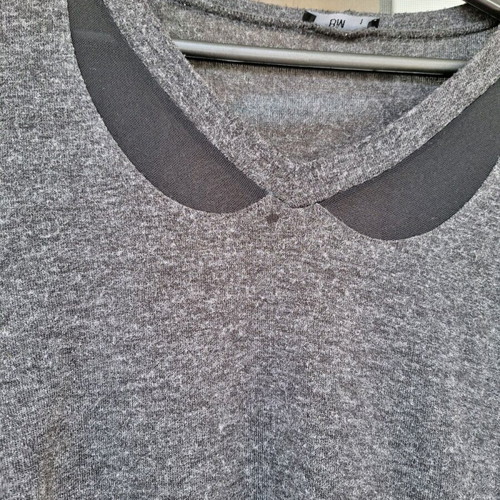Knitted blouse dark gray used, size M