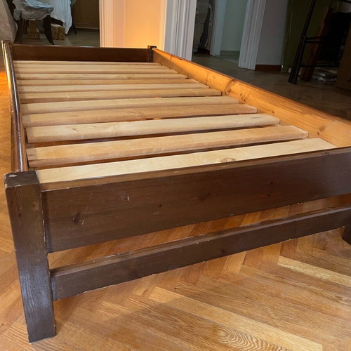 Wooden bed used, pack of 2, dimensions 190x92cm