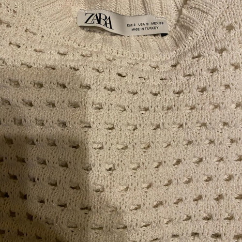 Zara blouse used, size M, white
