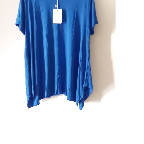 Women's blouse turquoise XXL new, elastic fabric
