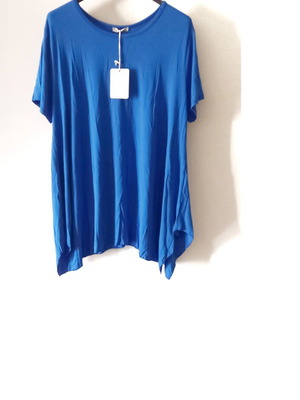 Women's blouse turquoise XXL new, elastic fabric
