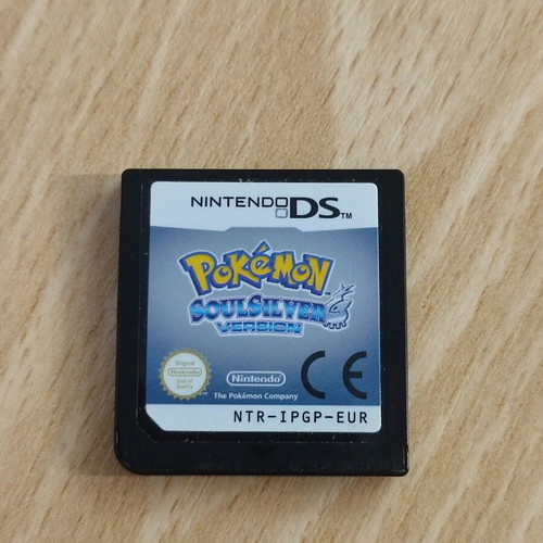 Pokemon SoulSilver original game cartridge used, fully completed save