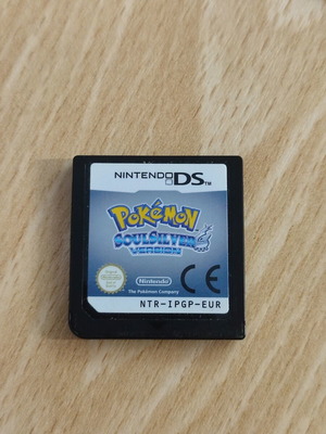Pokemon SoulSilver original game cartridge used, fully completed save