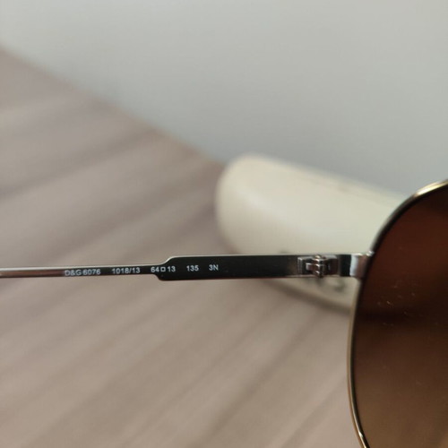 Dolce & Gabbana DG6076 sunglasses like new, brown and gold